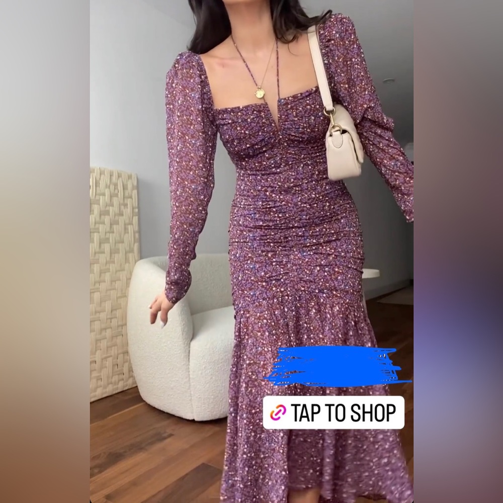 L plum Revolve dress - new